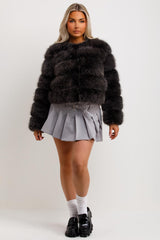 faux fur coat jacket