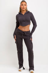 corset hoodie and bad society club joggers co ord set airport outfit