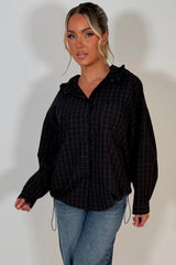 womens hooded checked jacket windbreaker festival outfit styledup