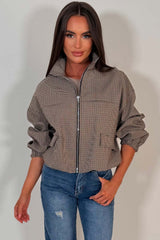 trendy check jacket for womens styledup uk