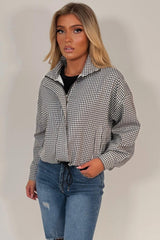 womens checked jacket windbreaker festival outfit styledup