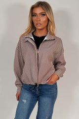 checked jacket stradivarius uk
