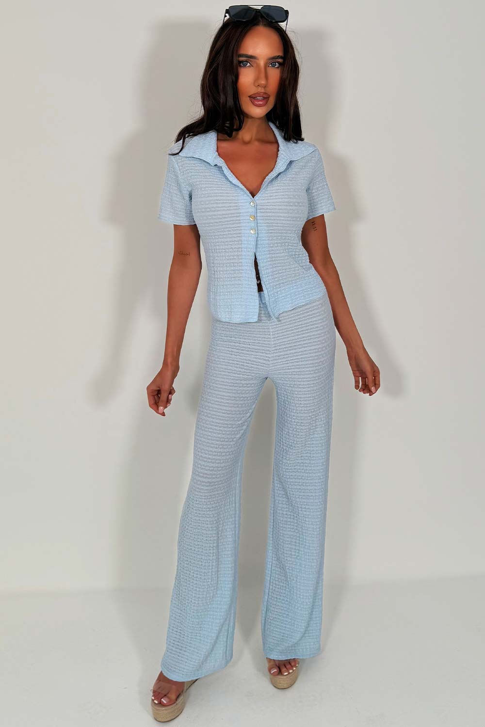 zara womens trousers and top co ord set styledup