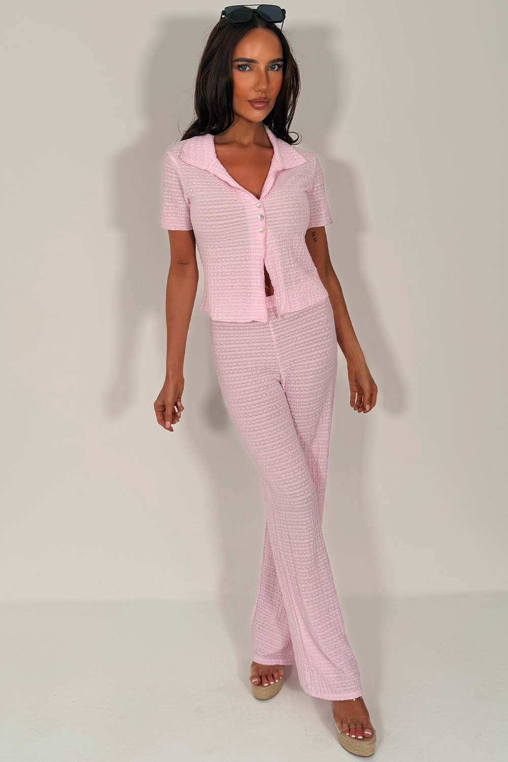 zara womens trousers and top co ord set styledup