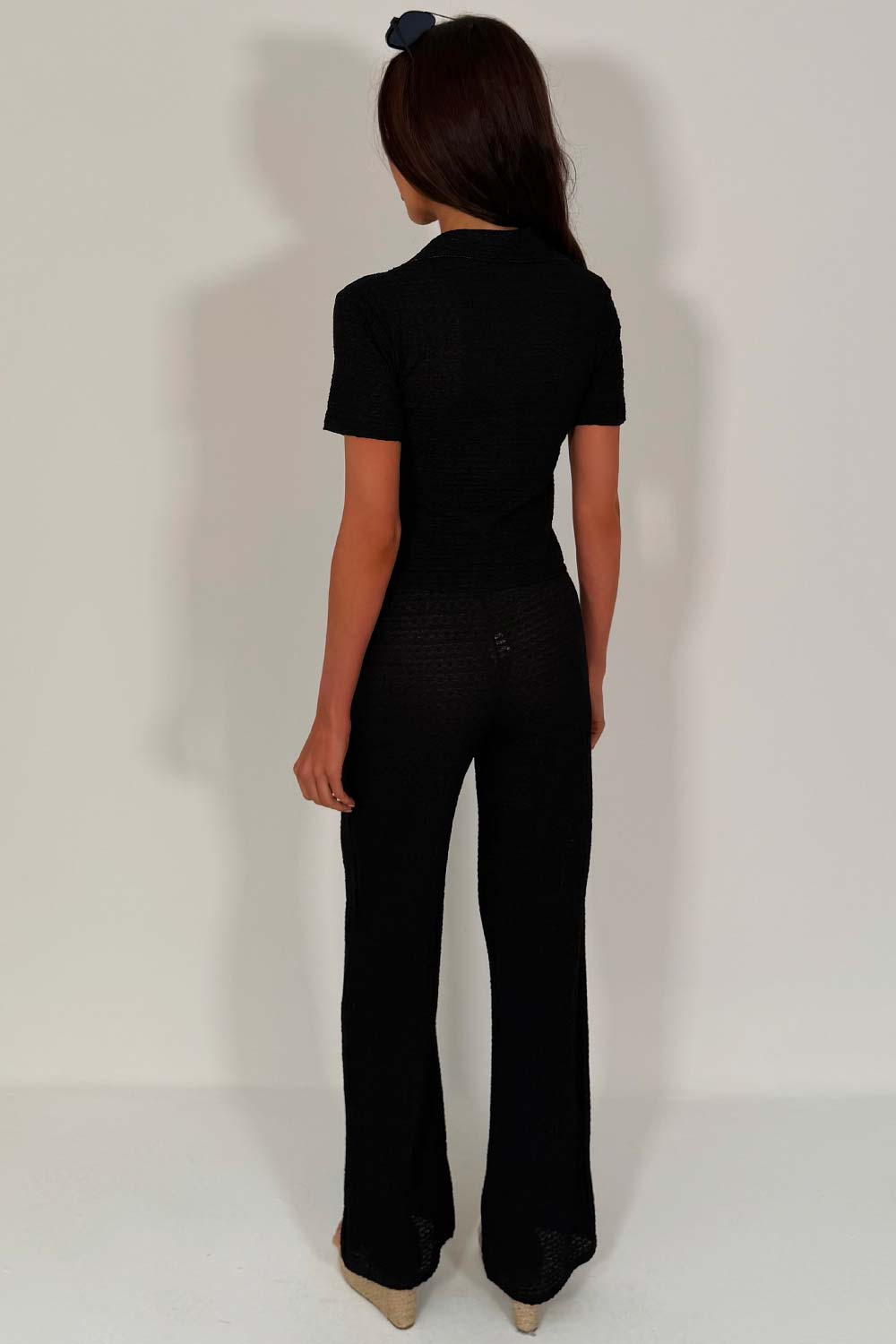 zara womens straight leg trousers and top two piece co ord set styledup uk