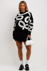 rope knit jumper womens
