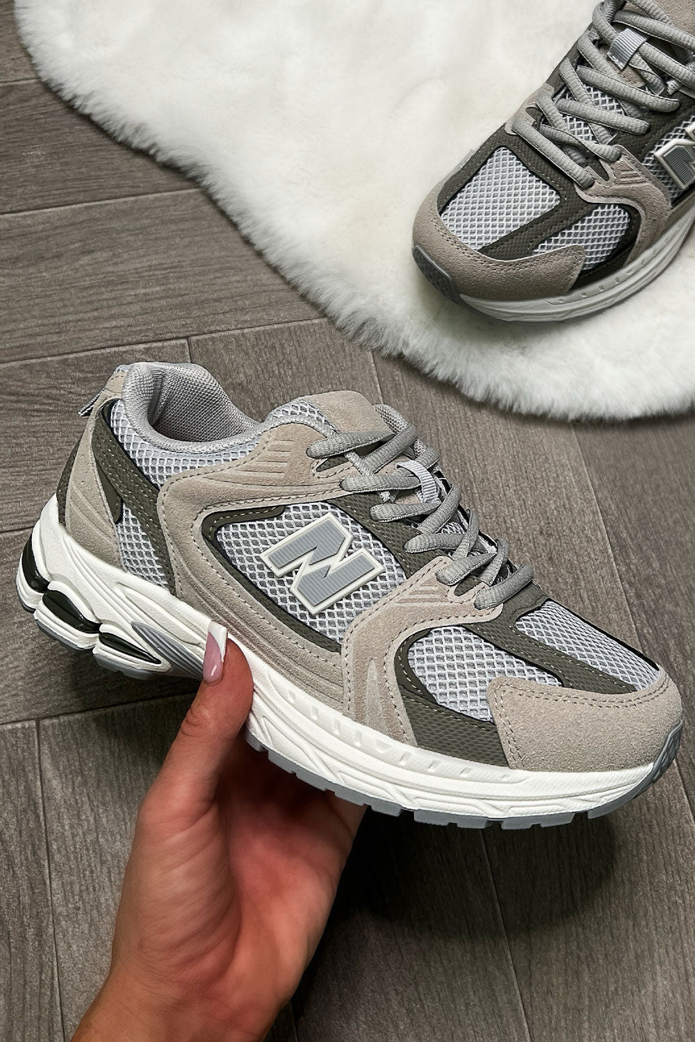 womens new balance 530 retro runner lace up chunky trainers uk sale