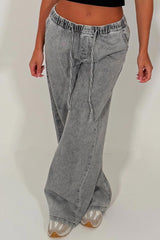 zara womens baggy jeans grey styledup 