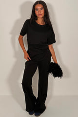 molly mae fitted top and wide leg trousers two piece co ord summer holiday travel outfit styledup uk