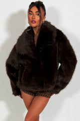 womens brown fur jacket styledup