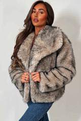 womens zara fur jacket styledup
