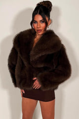 womens faux fur jacket zara uk