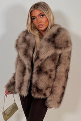 zara womens fur jacket with collar styledup