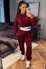 womens crop tracksuit set