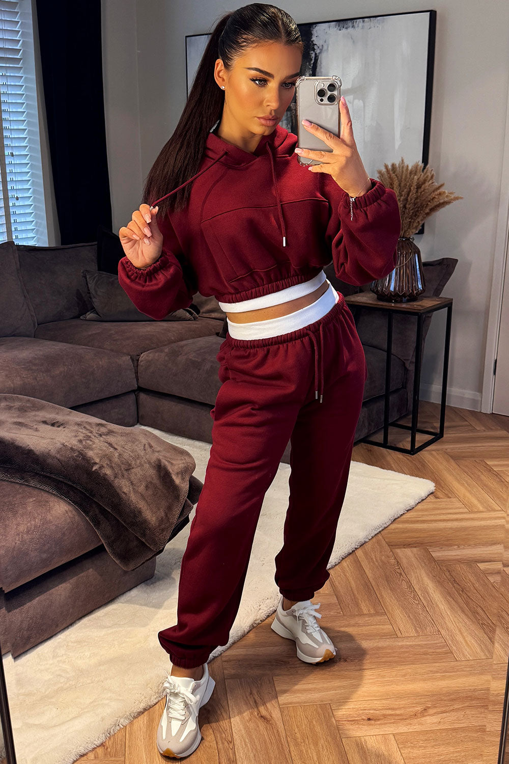 womens crop tracksuit tiktok 