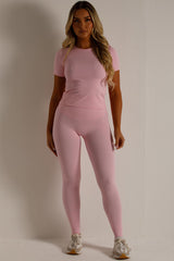 womens sports top and seamless leggings two piece co ord set skims uk