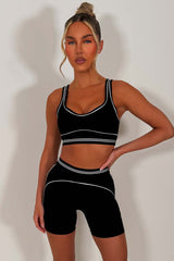womens alo yoga bra and short two piece matching set styledup 