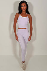 alo yoga airbrush high waist legging & double up bra top two piece matching set uk sale styledup fashion uk sale