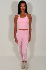 alo yoga airbrush high waist legging & double up bra top two piece matching set uk sale styledup fashion uk sale