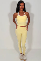 alo yoga airbrush high waist legging & double up bra top two piece matching set uk sale styledup fashion uk sale