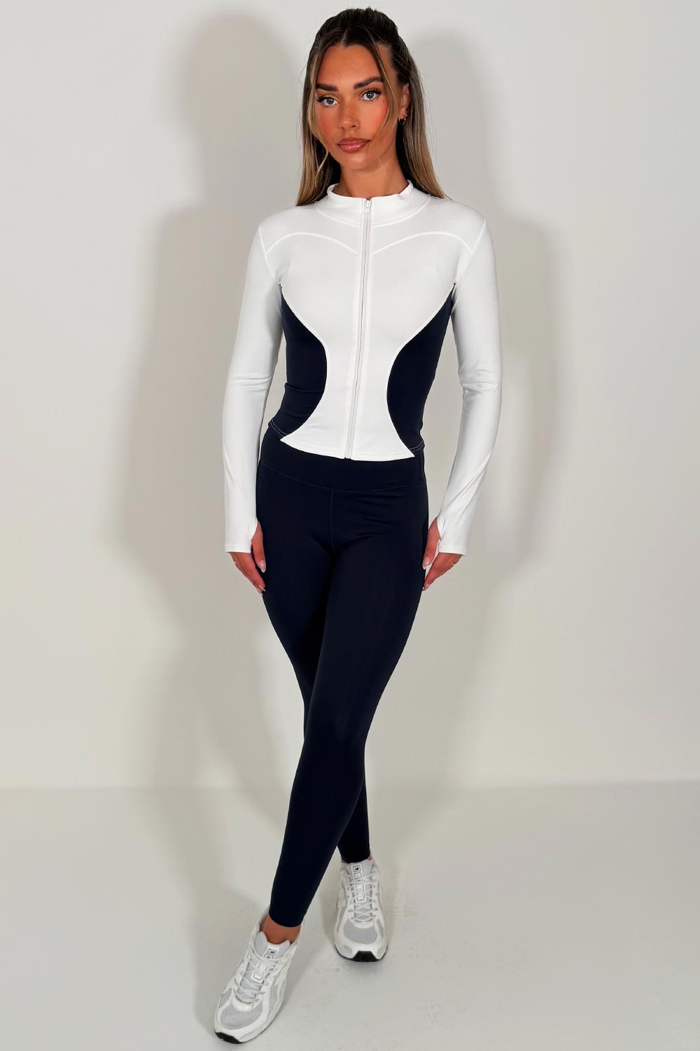 womens lululemon jacket and leggings co ord set activewear lounge set for yoga pilates uk styledup