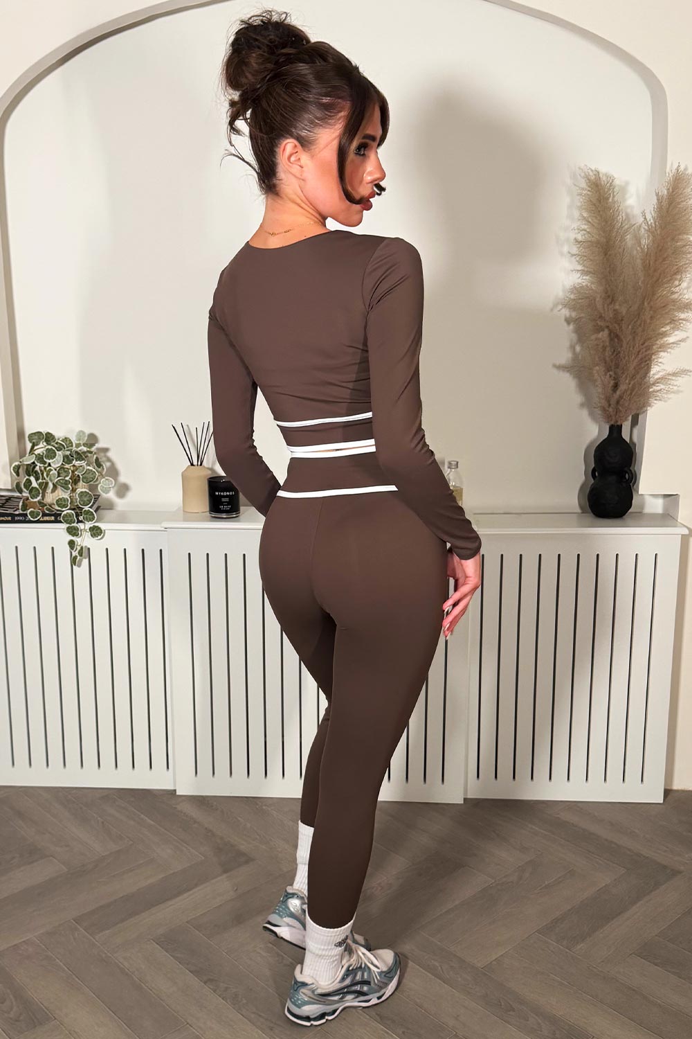 lululemon crossover v waist leggings and crop top two piece co ord set styledup 