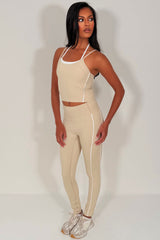 womens alo yoga double up top and leggings two piece matching set styledup sale
