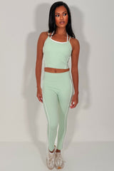 womens alo yoga double up top and leggings two piece matching set styledup sale