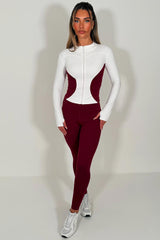 womens lululemon sports track jacket and high waist leggings co ord set styledup uk