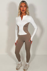 womens lululemon leggings and sport track jacket set styledup uk