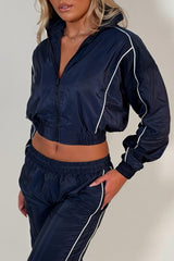 crop jacket and wide leg trousers holiday outfit for womens styledup 