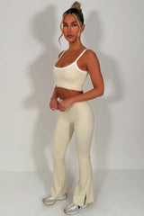 womens flare trousers and top co ord set styledup uk