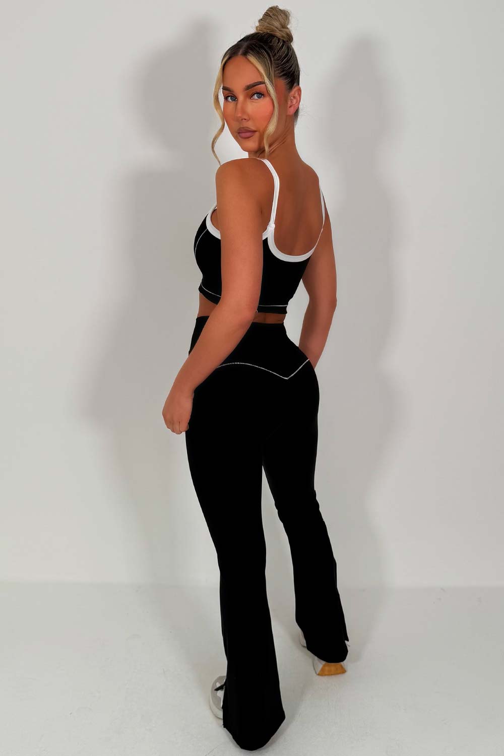 alo yoga pants and top two piece activewear set yoga pilates outfit sale uk styledup