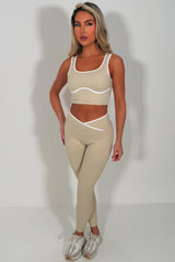 lululemon leggings and top two piece activewear pilates yoga outfit set styledup uk