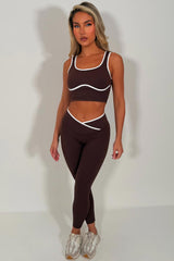 lululemon leggings and top two piece activewear pilates yoga outfit set styledup uk