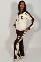 womens loungewear with c emblem styledup airport outfit zara uk