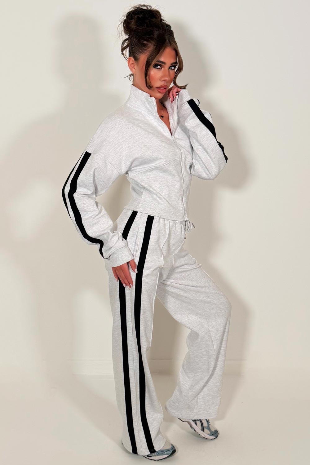 womens side stripe loungewear co ord set styledup 