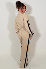 womens tracksuit co ord lounge set with side stripe styledup 