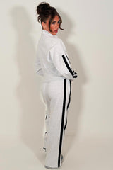 womens tracksuit co ord lounge set with side stripe styledup 