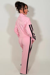 womens tracksuit co ord lounge set with side stripe styledup 