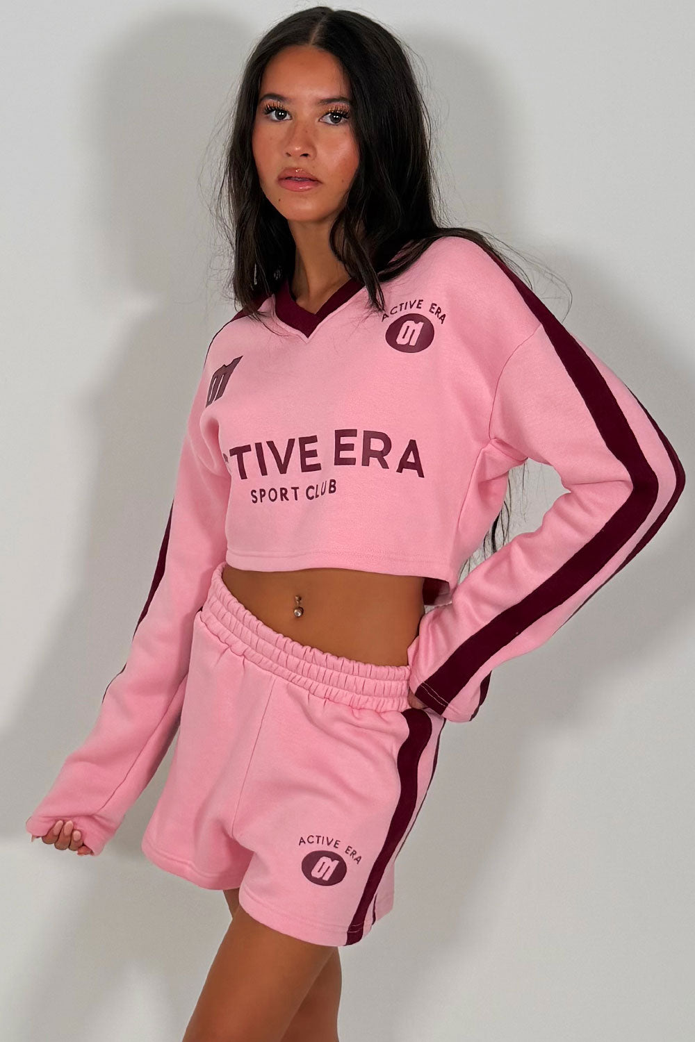 shorts and top crop tracksuit summer holiday outfit styledup uk