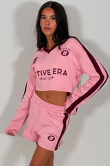 shorts and top crop tracksuit summer holiday outfit styledup uk