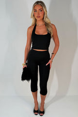 corset top and capri pants 3 piece night out outfit styledup uk
