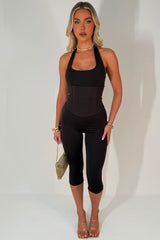 night out corset top and capri pants 3 piece outfit styledup uk