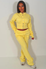 womens button up waist compression tracksuit tiktok styledup