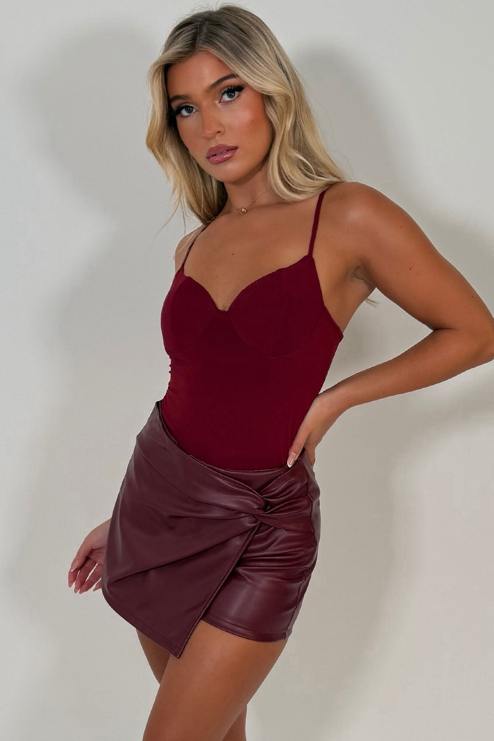 going out night out top with cup detail styledup uk