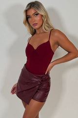 going out night out top with cup detail styledup uk