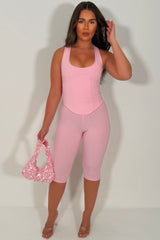 capri pants and corset top two piece co ord set festival night out outfit styledup uk