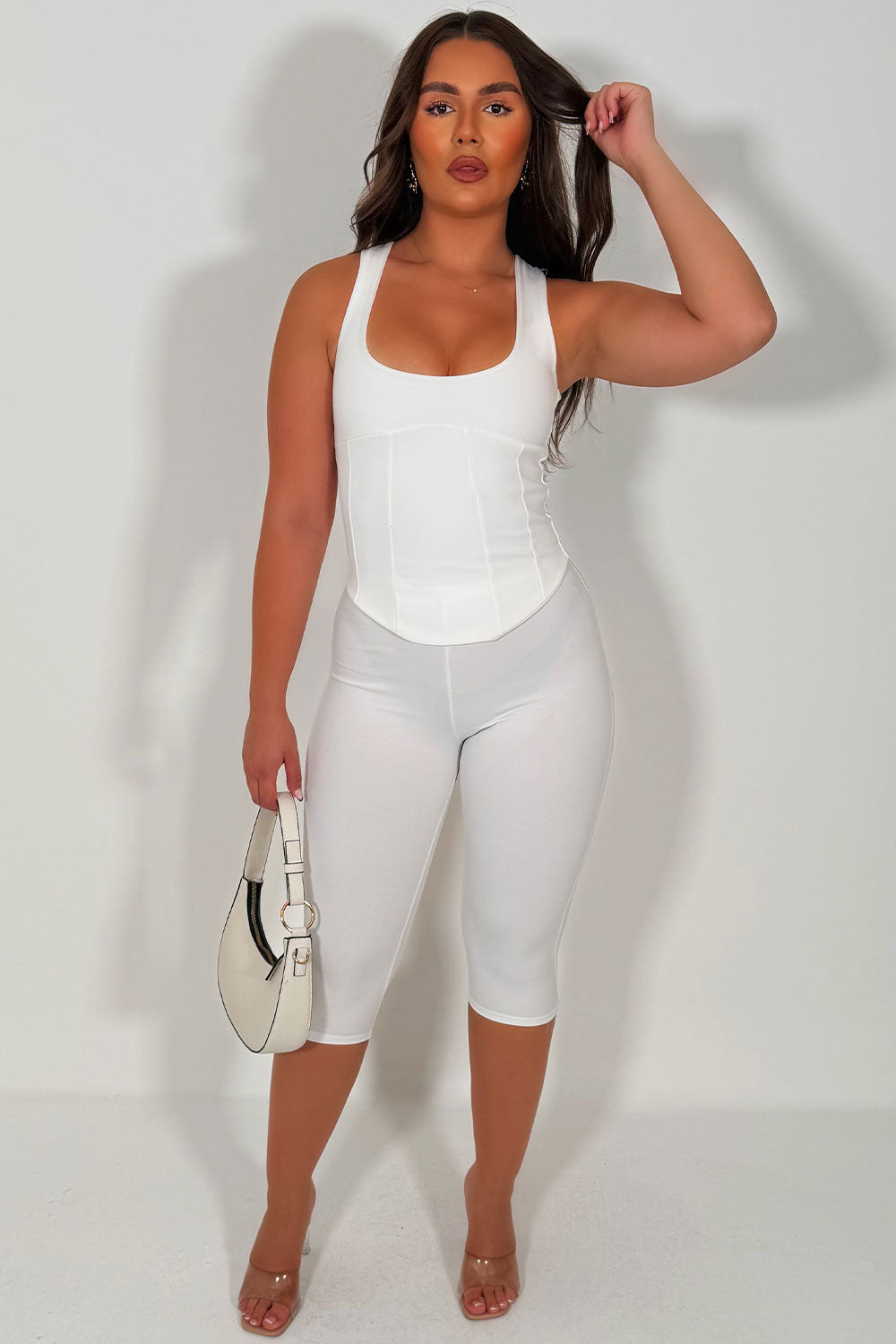capri pants and corset top two piece co ord set festival night out outfit styledup uk