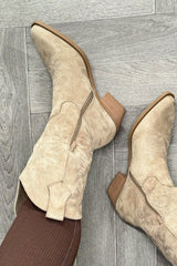 womens calf boots western cowboy style sale uk